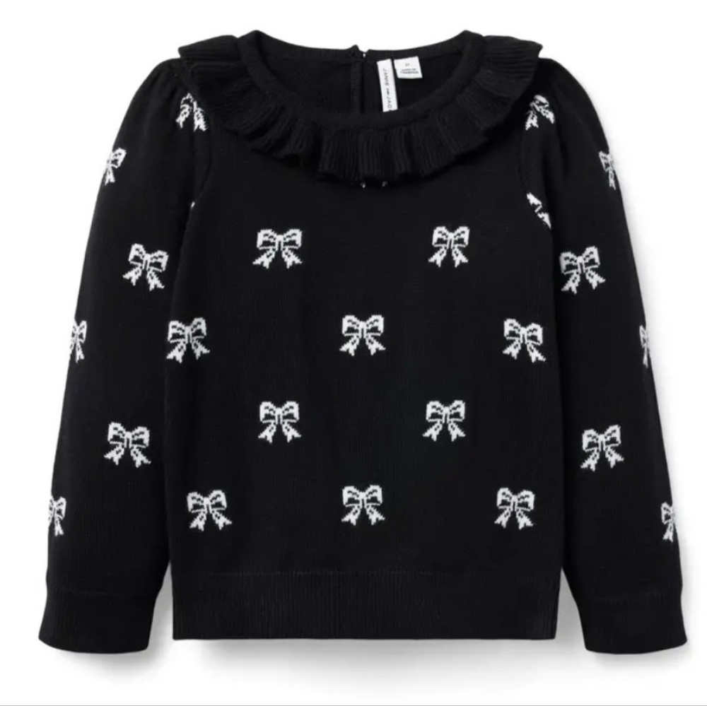 Janie and Jack Girl Bow Sweater Size 4